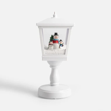 Dekorace hrající lucerna LED bílá