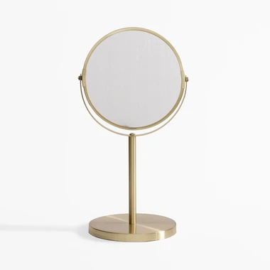 Zlaté kosmetické zrcátko 34,4 cm