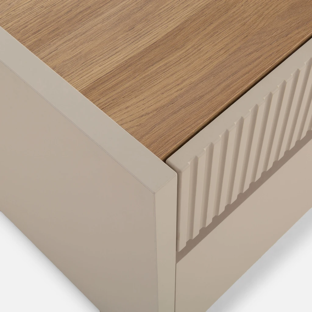 TV skříňka s osvětlením OAK SQUERE