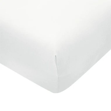 Bílé prostěradlo JERSEY s gumou 70x140 cm