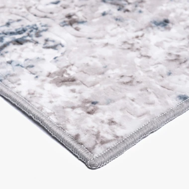 Šedo-modrý běhoun koberec LONG 80x200 cm