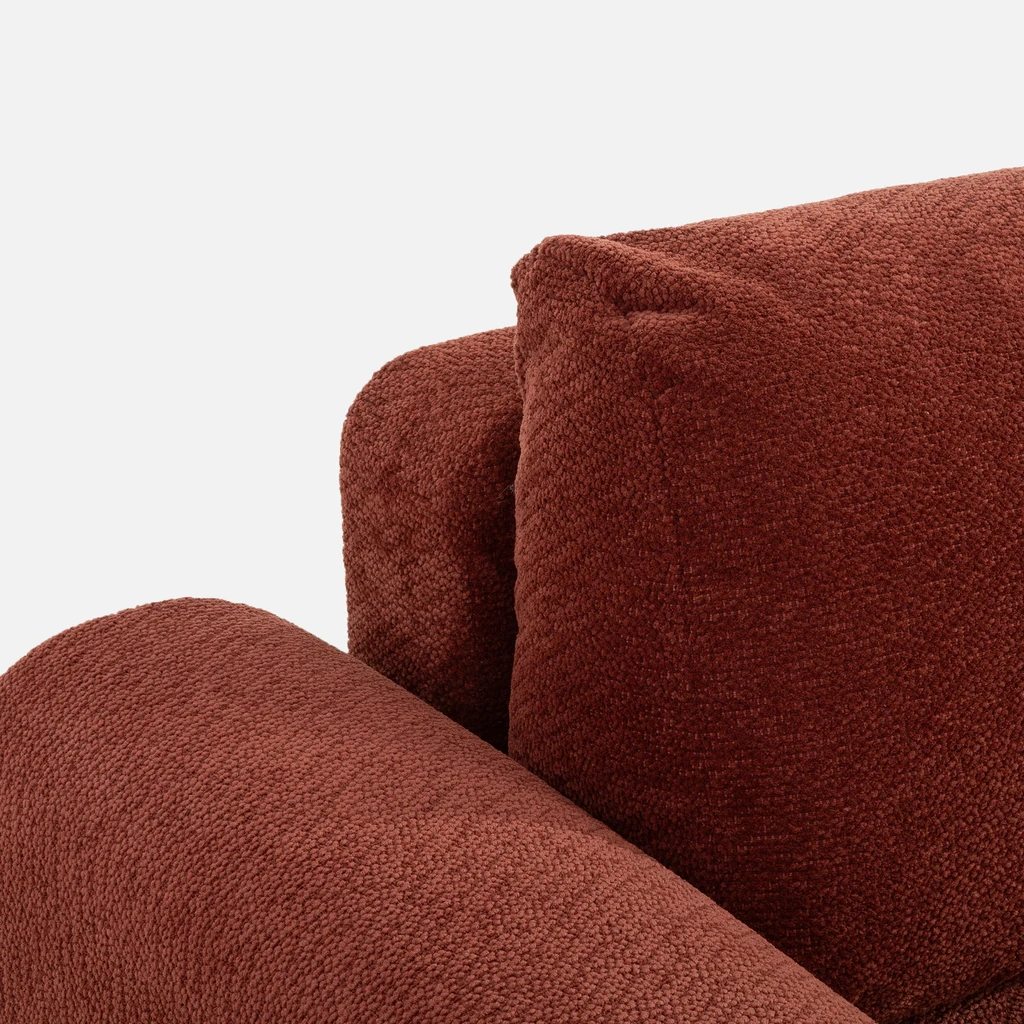 Vínová rohová sedací souprava s úložným prostorem PASSO M levá