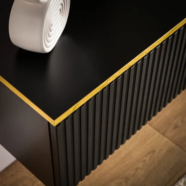 Černá nástěnná skříňka GOLD 80 cm