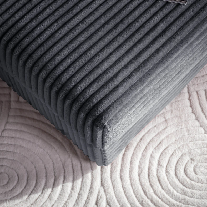 Křeslo loveseat šedé NOEMI