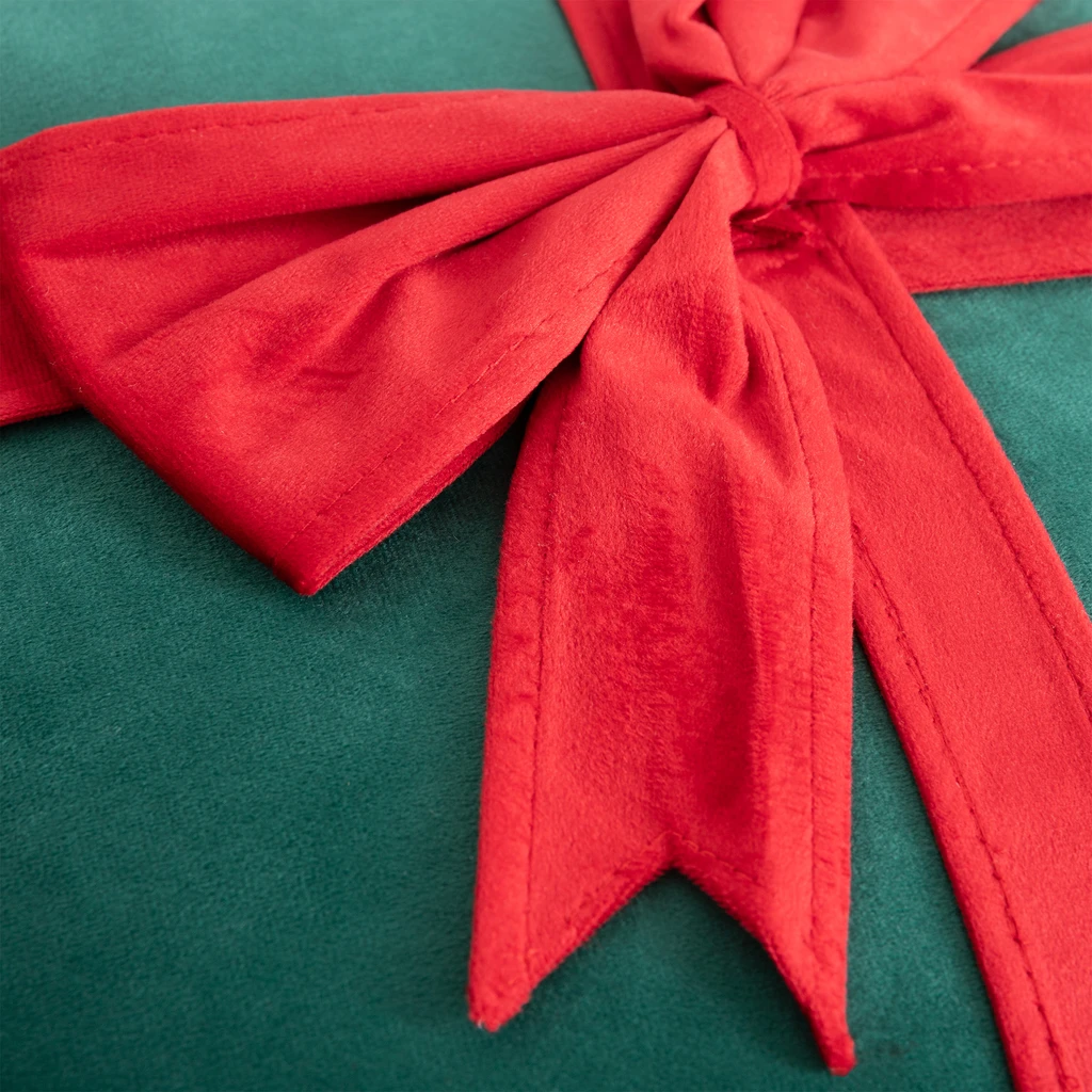 Polštář s mašlí zelený GIFT 45x45 cm