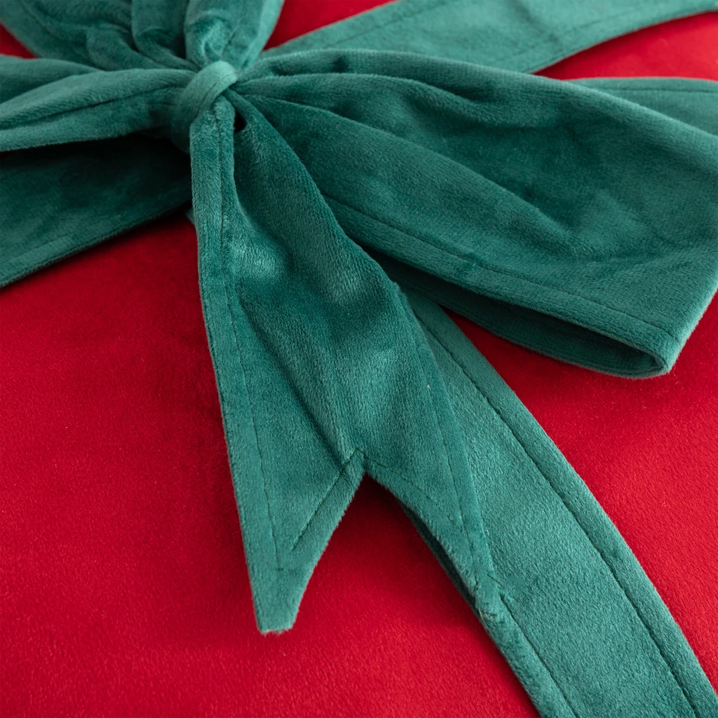 Polštář s mašlí červený GIFT 45x45 cm