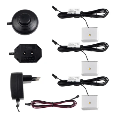 Osvětlení 3-bodové DOJO LED 3D s vypínačem, teplá barva