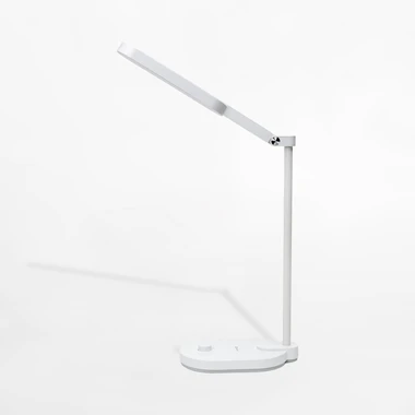 Bílá LED stolní lampa LUNA