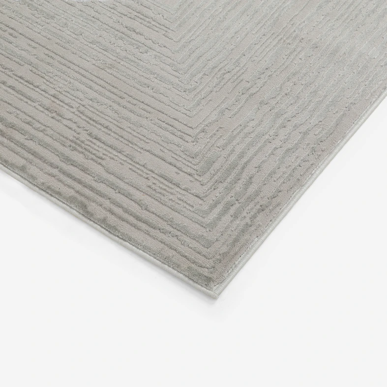 Koberec s geometrickým vzorem BUTIQUE šedý 160x230 cm