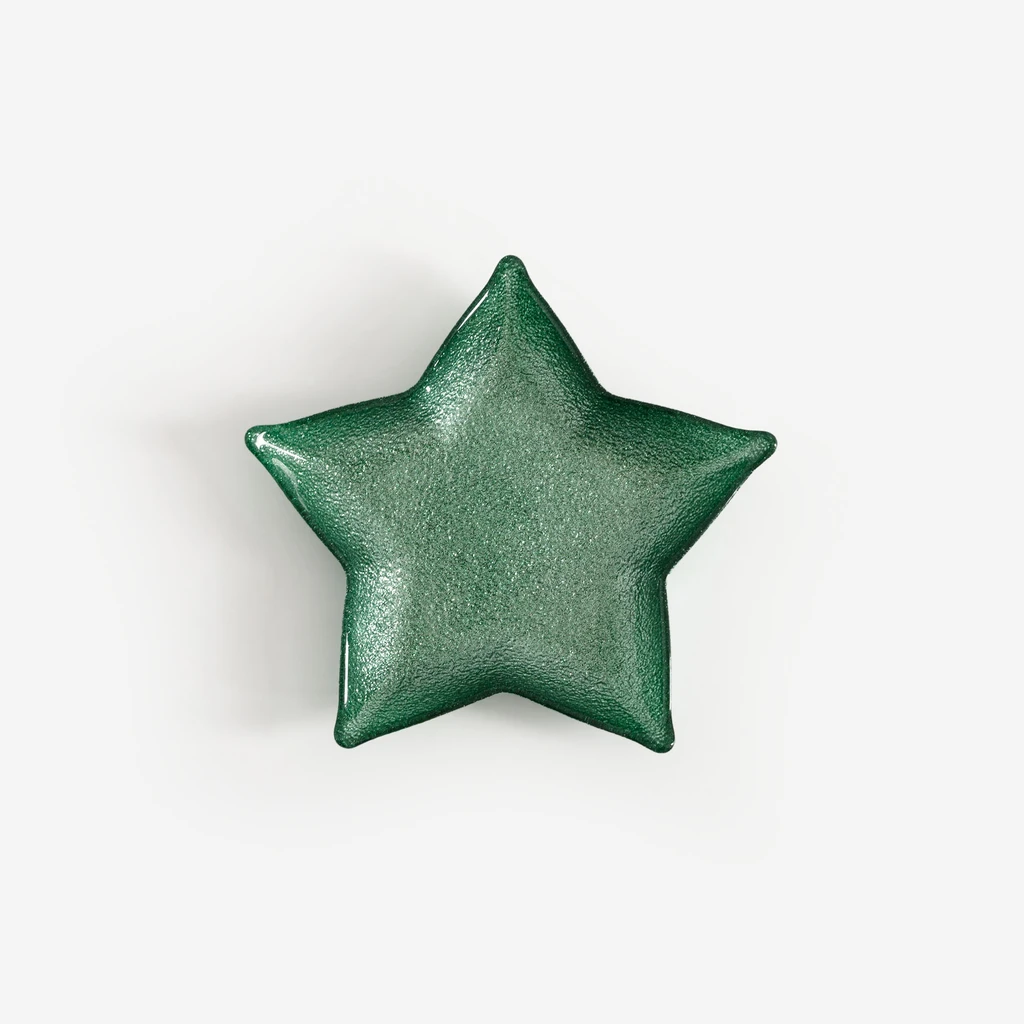 Vánoční servírovací talíř HVĚZDA 20x20x3 cm MIX