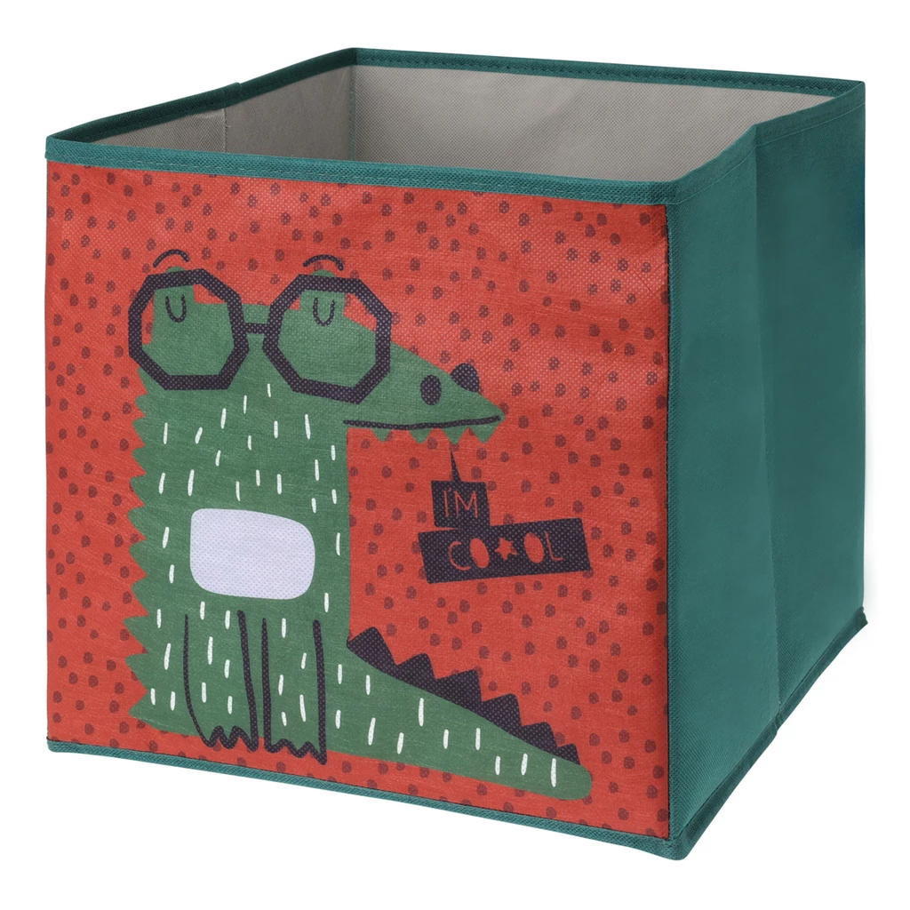Skládací textilní box ZVÍŘÁTKA MIX 30x30 cm