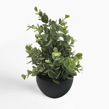 Umělá rostlina v černém květináči 28 cm