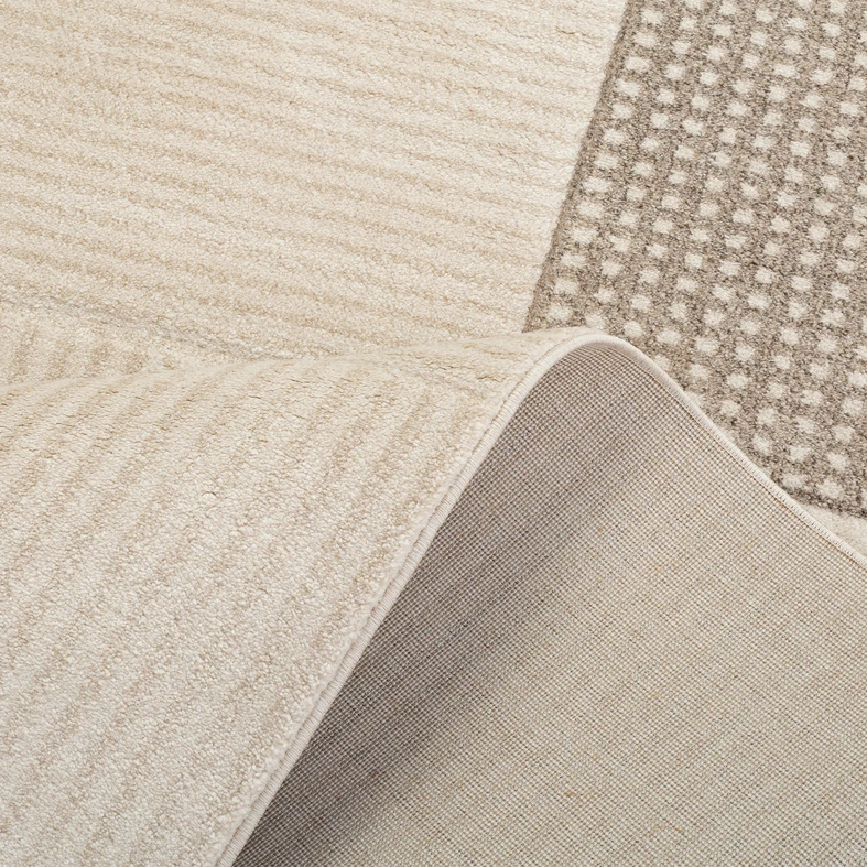 Koberec s geometrickým vzorem SILVA krémový 120x170 cm