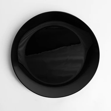 Černý jídelní talíř NOIR 26,6 cm