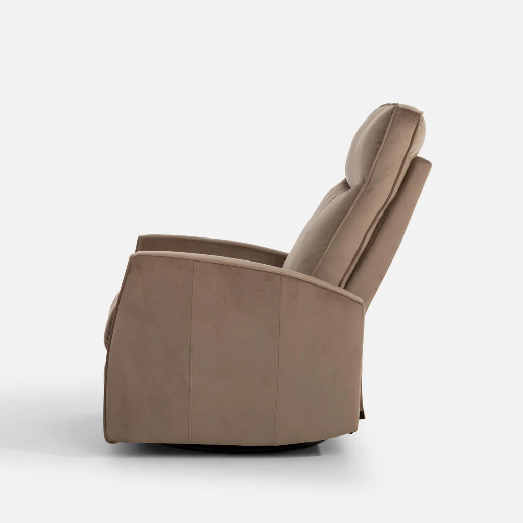 Béžové otočné křeslo s relaxační funkcí LUTTIN