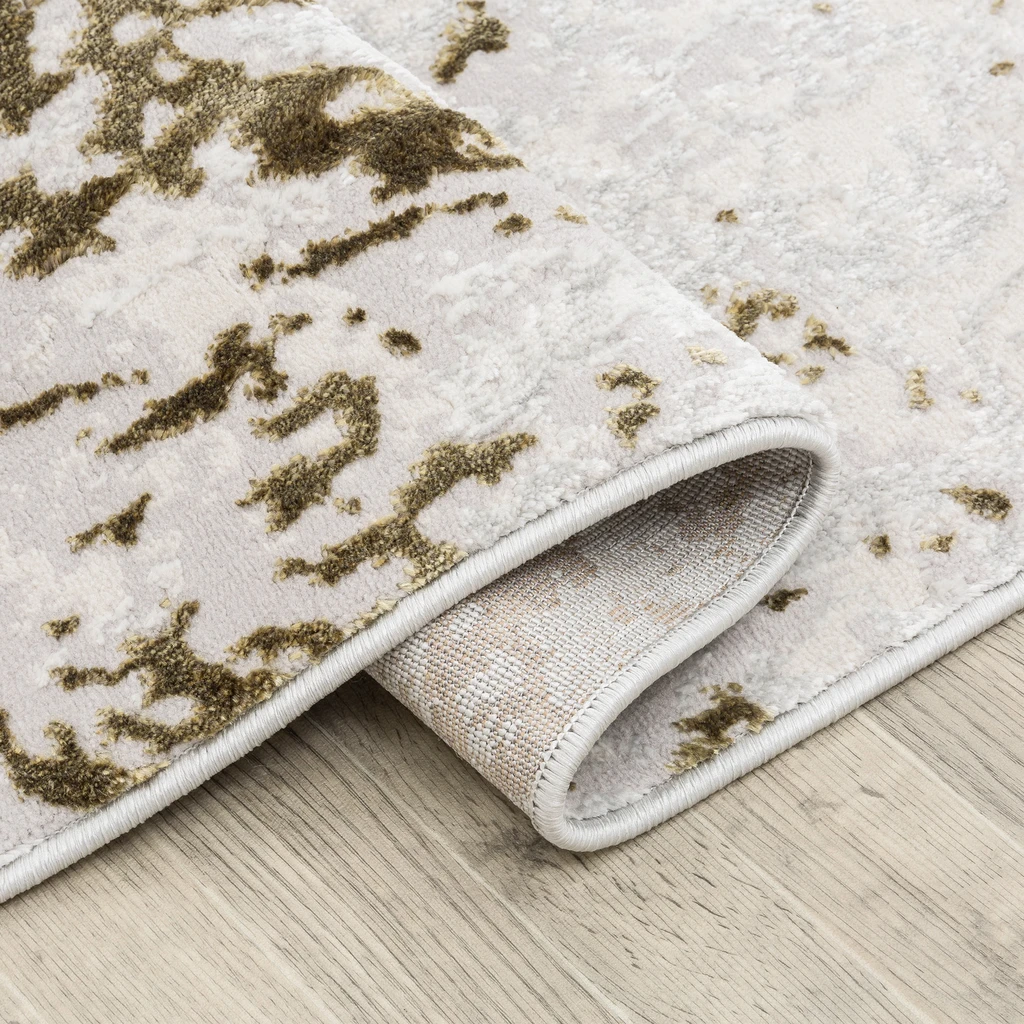 Abstraktní zlatý koberec SUNSET 120x170 cm