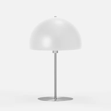 Stolní lampa s bílým stínidlem