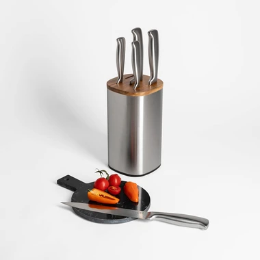 Sada nožů v ocelovém bloku FARO 6 dílů