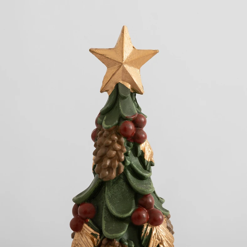 Vánoční dekorace zelený stromeček 30,8 cm