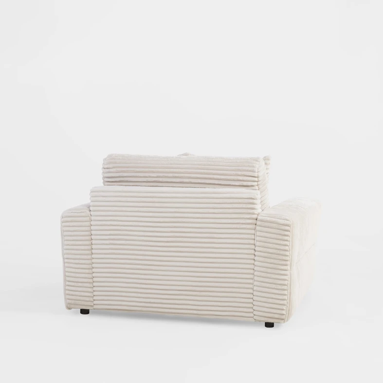 Křeslo loveseat krémové NOEMI