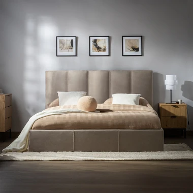 Velurová postel ROCK 160x200 cm