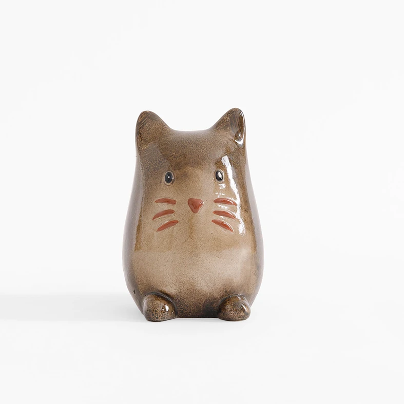 Porcelánová figurka, kočka, 13 cm, MIX