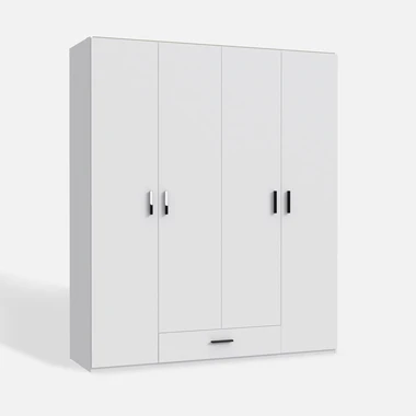 Čtyřdveřová šatní skříň TRAWEN