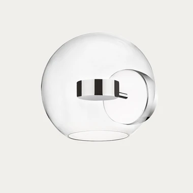 Nástěnné LED svítidlo koule ENCELADUS chrom