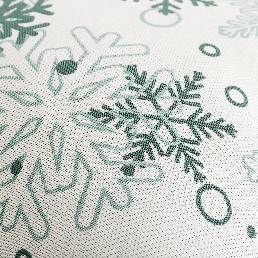 Povlak na polštář bílé sněhové vločky VINTRO 45x45 cm