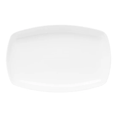 Porcelánový mísa QUADRO bílá 30x19,5 cm