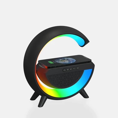 Hrací lampička LED RGB černá SOLO