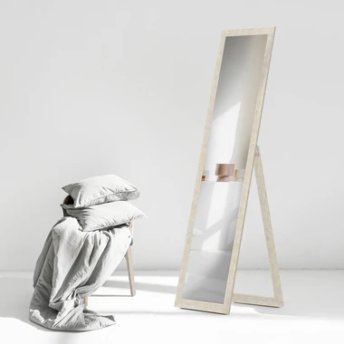 Stojící zrcadlo rám v barevném provedení dub SLIM 40x160 cm