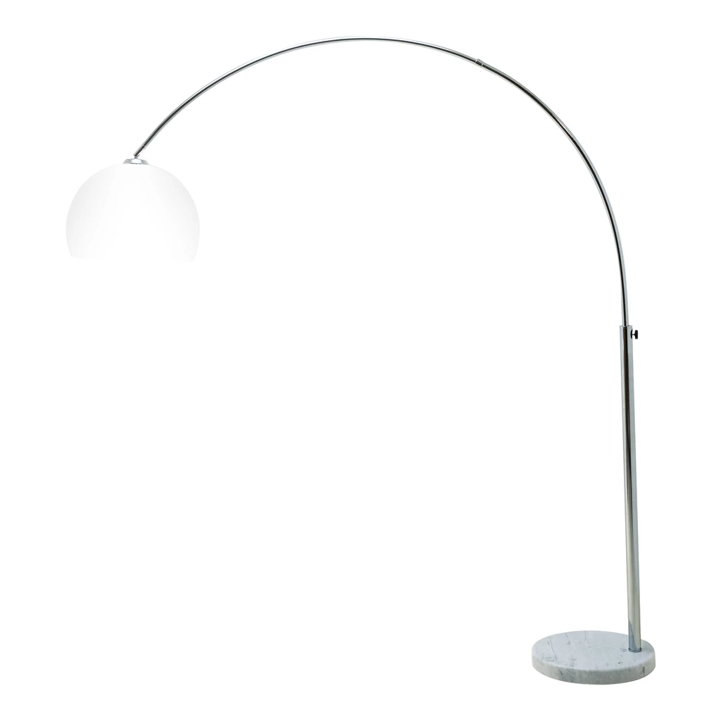 Oblouková stojací lampa do obývacího pokoje VISION
