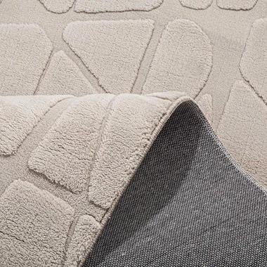 Béžový geometrický koberec ACTION 120x160 cm