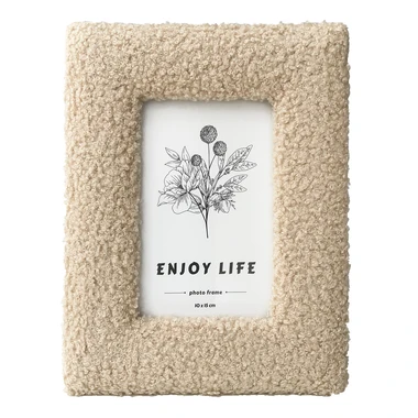 Fotorámeček v boho stylu 10x15 cm béžový