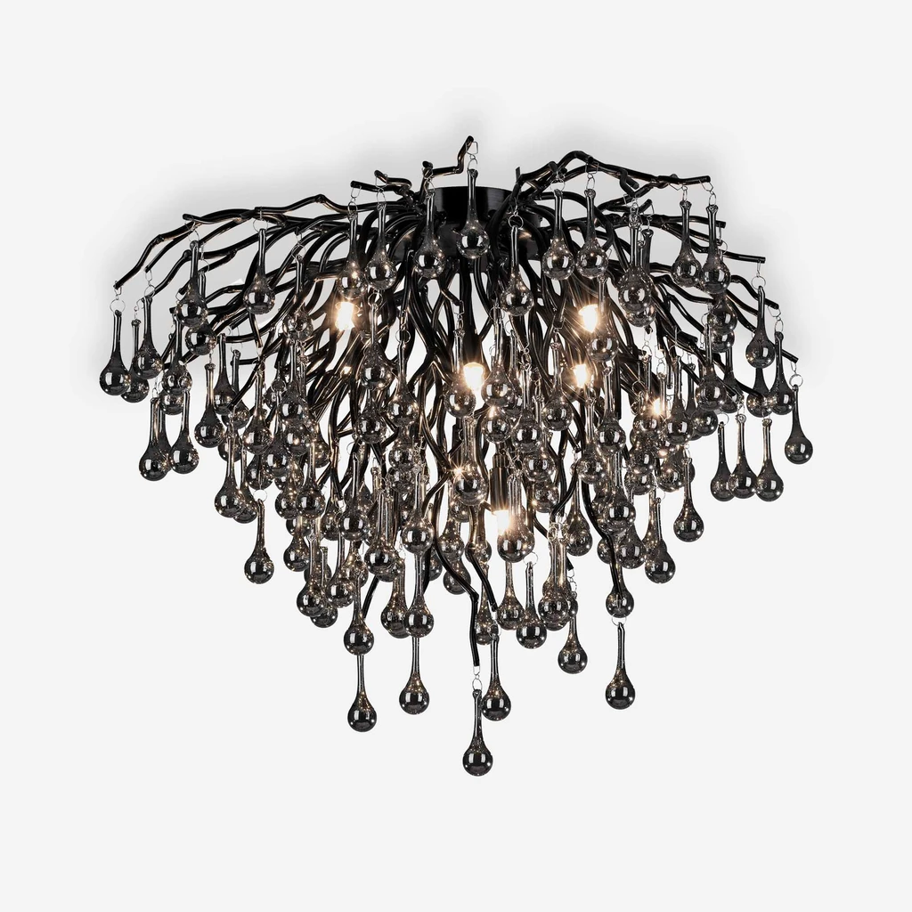 Lampa posiada oprawę przeznaczoną aż dla 9 żarówek typu G9 o mocy maksymalnej 40W.