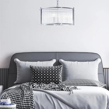 Chromované závěsné svítidlo MARMO 50 cm