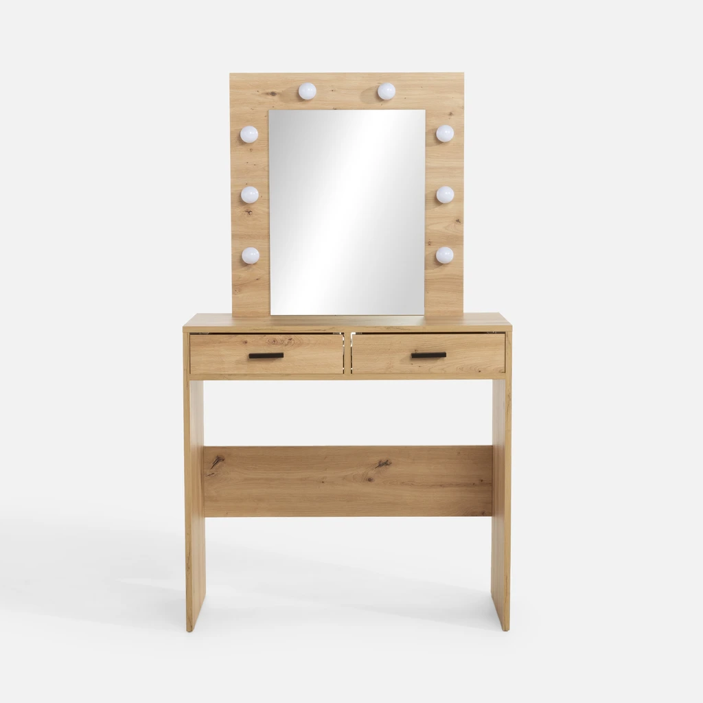 Toaletní stolek s osvětlením EMMA dub artisan