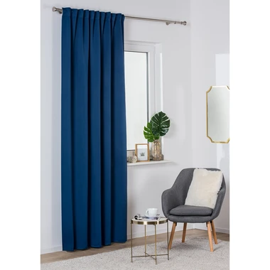 Závěs na řasící pásce blackout ECLIPSE 140x260 cm tmavě modrý