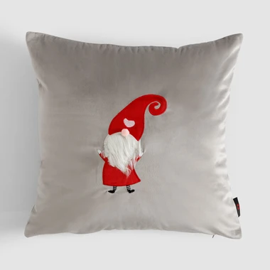 Povlak na polštář světle šedý GNOME 45x45 cm