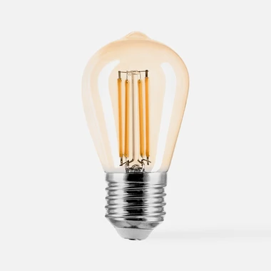 LED žárovka teplá barva ORO-AMBER-E27-ST45-4W-WW