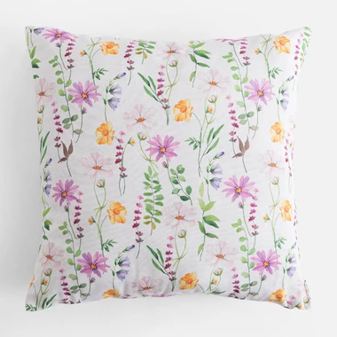 Polštář s polními květy RITA 45x45 cm