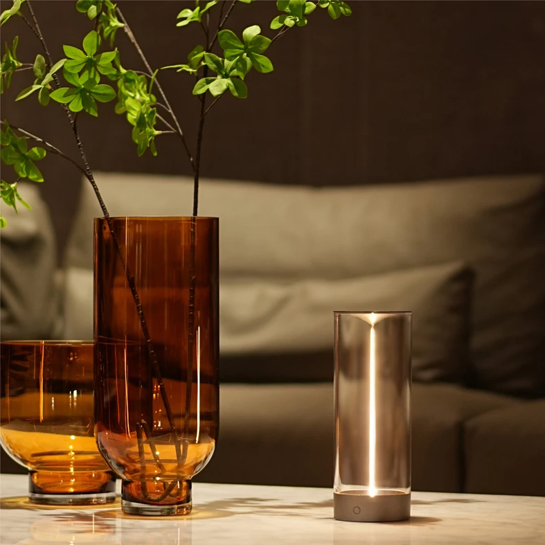 Venkovní stolní lampa s vláknem ESTERNO 24 cm