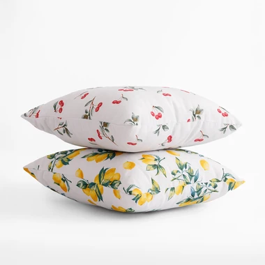 Polštář s višněmi RENE 45x45 cm