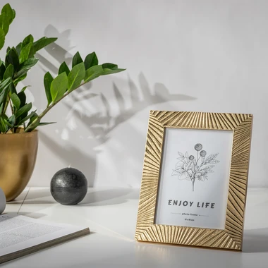 Zlatý glamour fotorámeček 13x18 cm