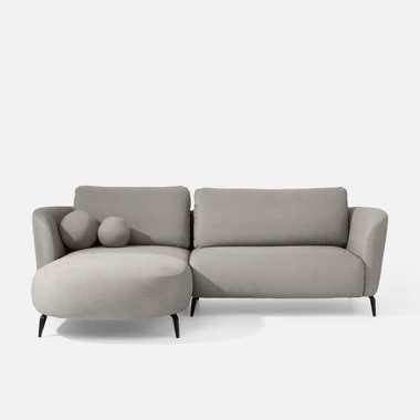 Rohová sedačka šedá RAVELLO levá