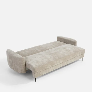 Béžová rozkládací pohovka HUGGY