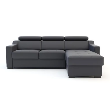 Kožená rozkládací rohová sedací souprava KOBE pravá
