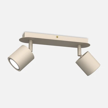 Béžová světelná lišta se 2 body DEMIA