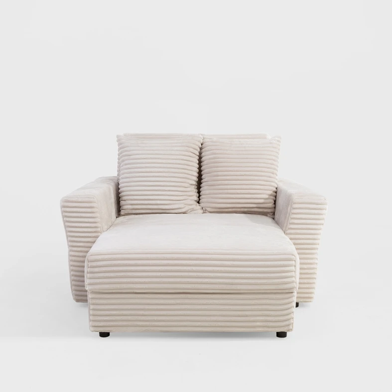 Křeslo loveseat krémové NOEMI